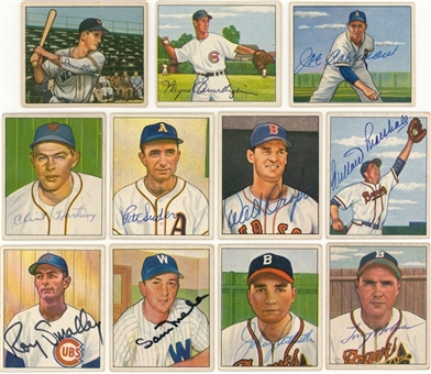1950-55 Bowman Collection (250+) Including Signed Cards (80+) - Beckett